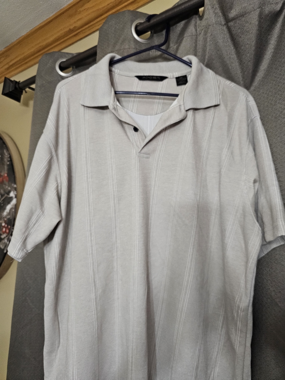 Faded Glory Light Gray Men's Short-Sleeve Polo